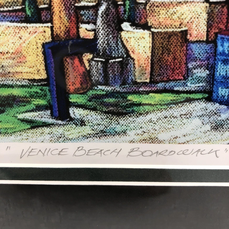 Venice Beach Boardwalk Miguel Suarez Pierra Artist Proof Signed Skateboard Foto 4 de 4