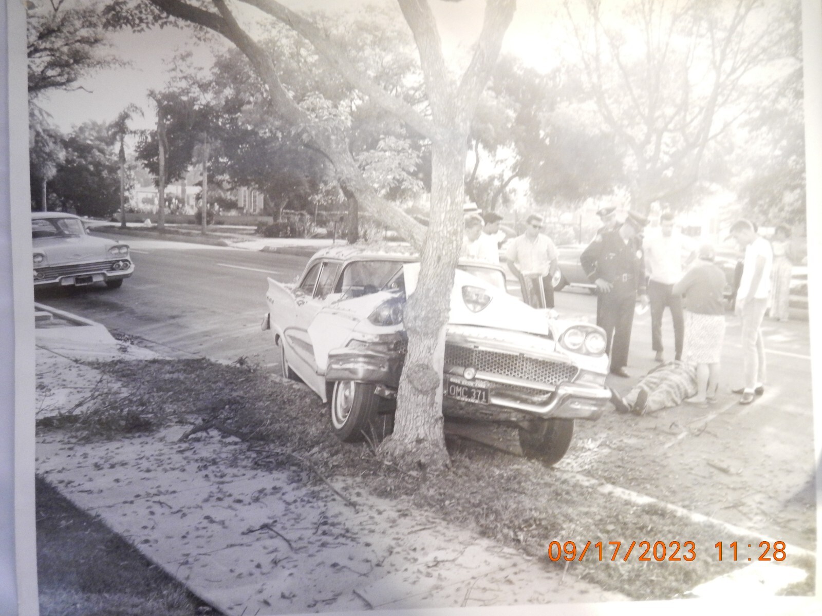 Vintage 1964 Monterey Park Police File Car Crash Accident Photos