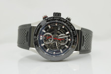 TAG Heuer Carrera Calibre Heuer 01 45 mm Chrono Skeleton Automatic Watch CAR2A1Z