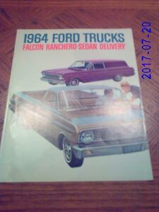 1964 Ford Truck Falcon Ranchero & Sedan Delivery Sales Brochure 64 