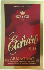Etiquettes vin FRANCE ARMAGNAC ETCHART X.O. ARMADIS   wine labels 