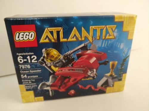 LEGO Atlantis Ocean Speeder Diver Set 7976 Retired 54 Pieces New Sealed