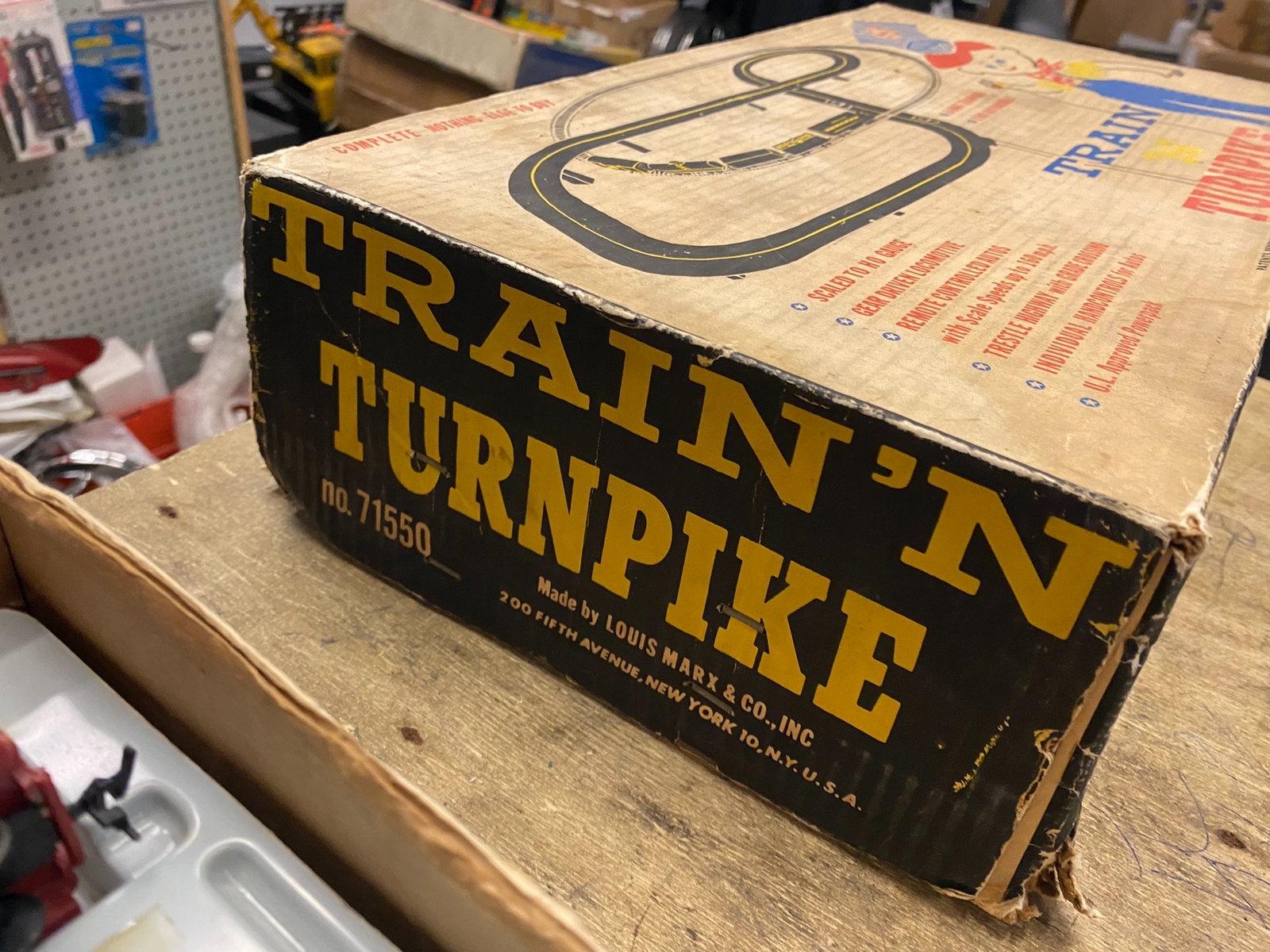 Vtg Marx HO Train Turnpike RC Slot Car Set 1960's Diesel Box Nice! eBay