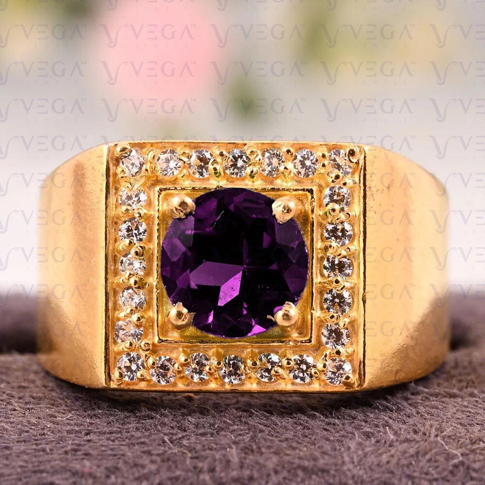 MEN'S RING 3.50CT ROUND DIAMOND 14K YELLOW GOLD MEN'S RING 3.50CT ROUND DIAMOND 14K YELLOW GOLD
