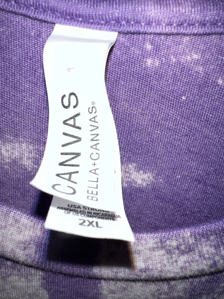 Now That’s What I Call Anxiety T-shirt 2XL Purple Tie-Dye - Image 3 of 4