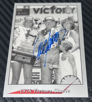 Cale Yarborough REDLINE RACING #14 1976 DAYTONA 500 signed Hall of Famer card