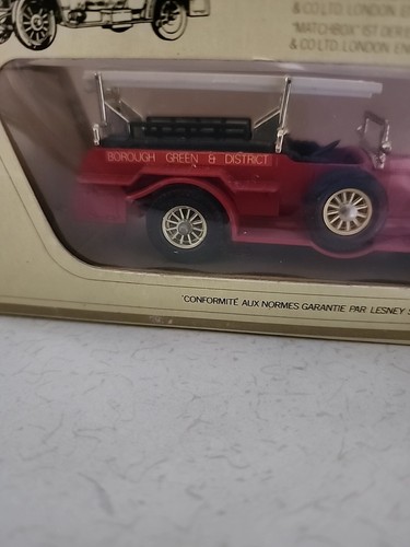 Matchbox Models of Yesteryear 1920 Rolls-Royce Fire Engine Lesney England Red - Picture 6 of 6