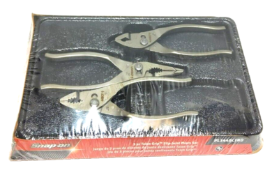 「1234」 New Snap-on™ PL344BCFND Talon Grip™ Slip Joint Plier Set HJ44ACF