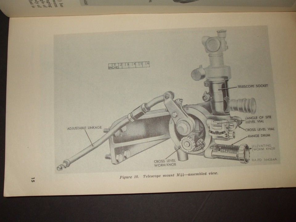 Artillery mount telescope m44 WW2 for M8 Howitzer Motor Carriage gun
