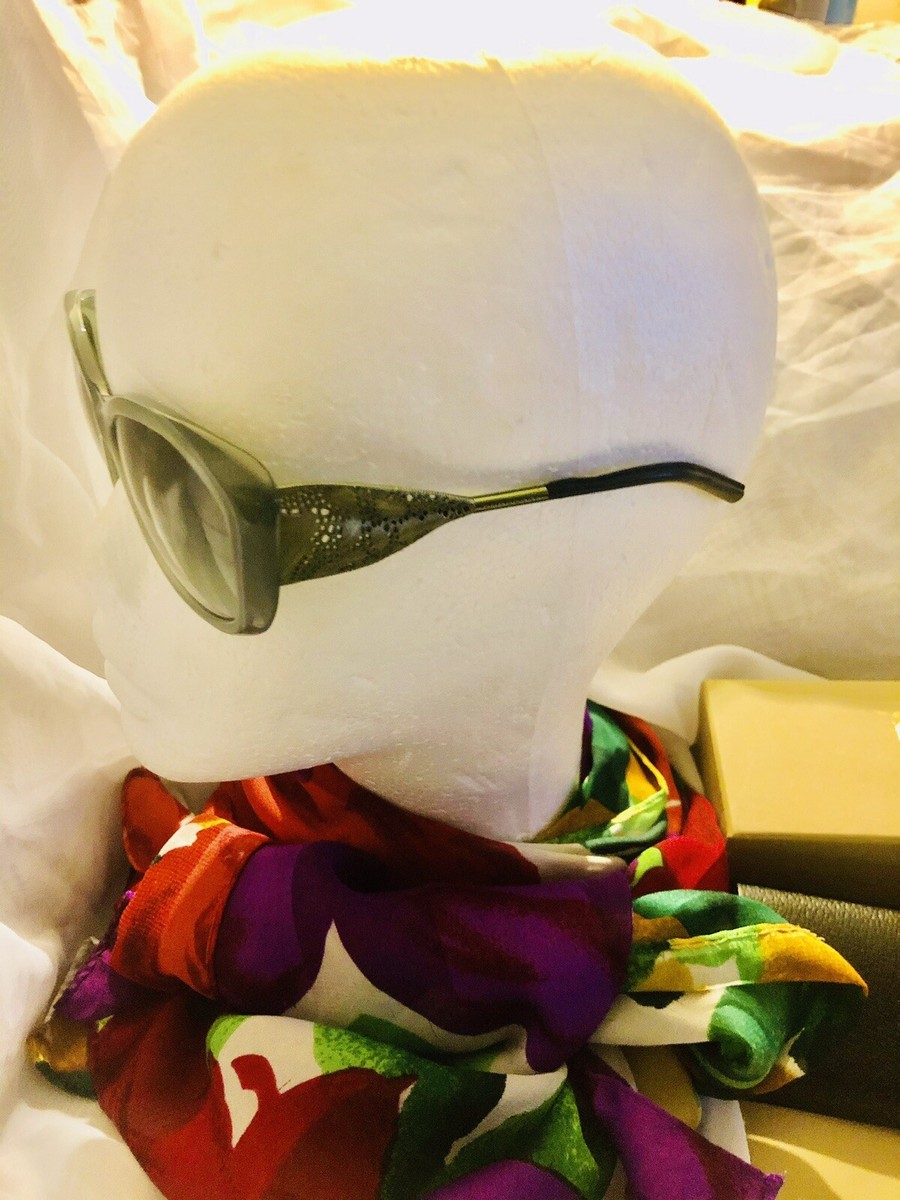 BURBERRY SUNGLASSES OPAL GREEN WITH LACE PATTERN CASE/BOX  display picture 2