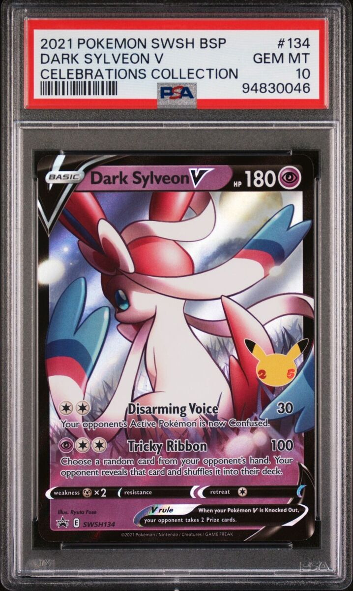 PSA 10 Dark Sylveon V GEM MINT #134 Black Star Promo 2021 PSA 10 Dark Sylveon V GEM MINT #134 Black Star Promo 2021