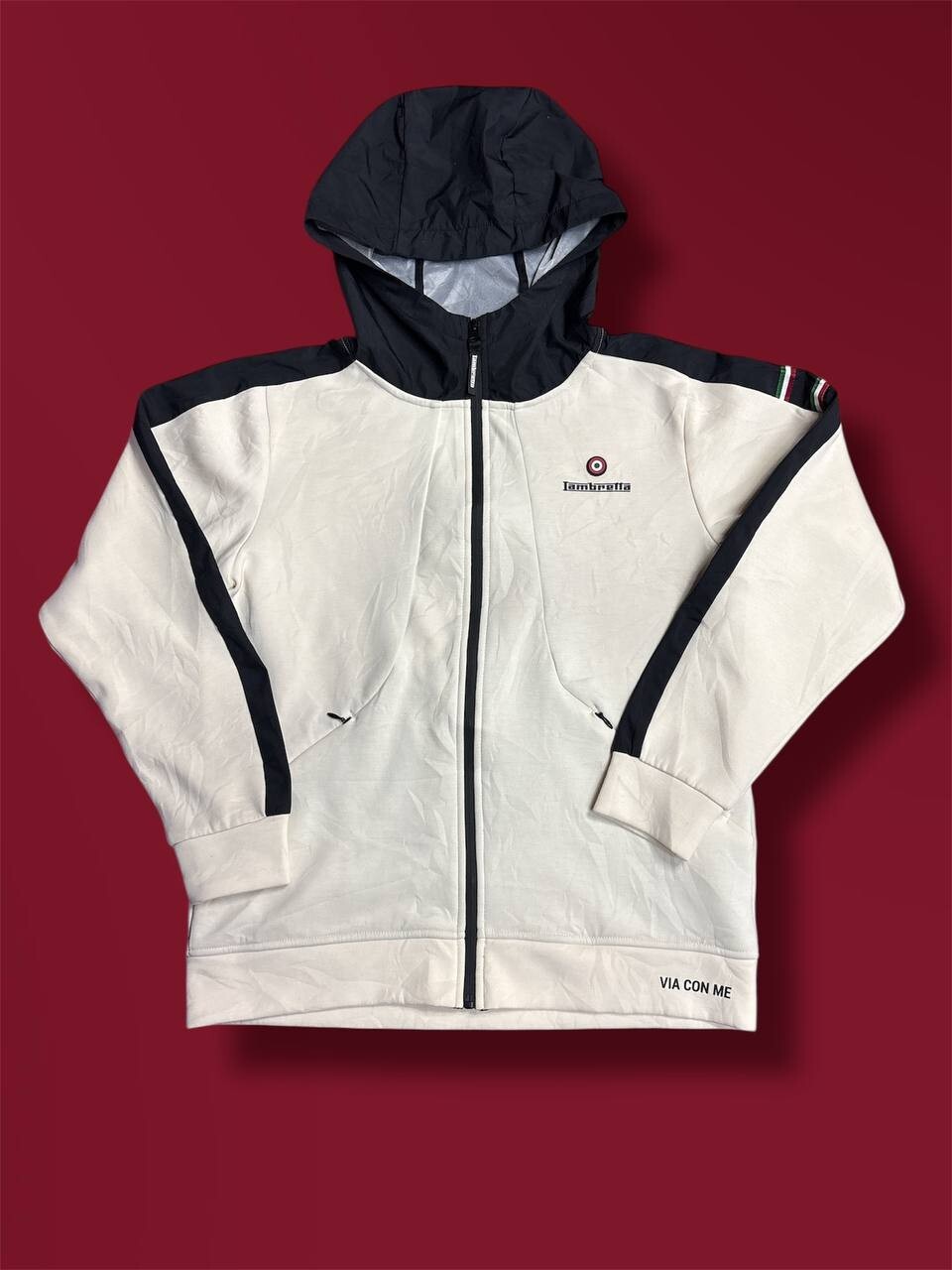 Hooded Jacket Lambretta Fleece Lambretta Mens Over The Head Fleece