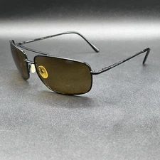 Eagle Eyes Navigator Driving Glasses Black w/ Amber Lenses Trilenium Flex Used