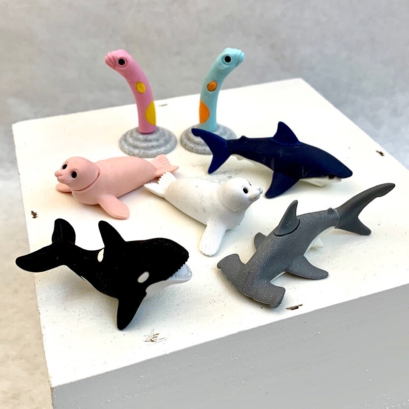 IWAKO Puzzle Di Gomme Giapponesi – Set Blister Card Animali Dell'Oceano – Originali 2020 - Foto 4