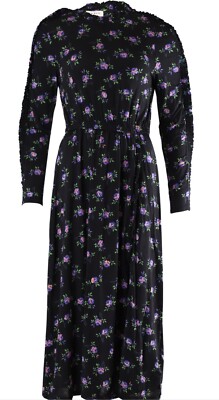 Sandro Black floral dress | eBay
