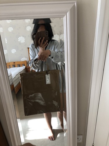 River Island Khaki Tote Shopping Bag - Picture 13 of 19