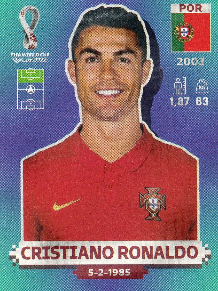 Panini, FIFA World Cup Qatar 2022: figurina POR 18 Cristiano