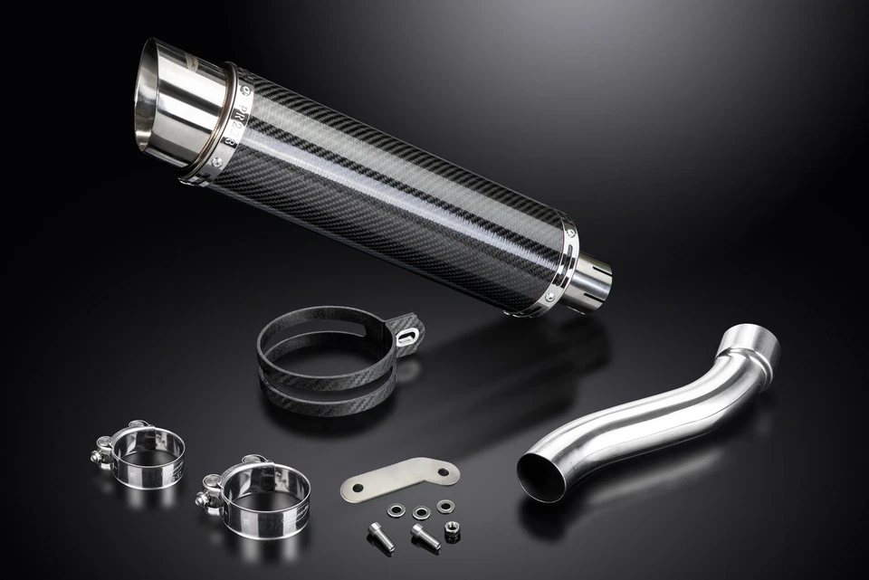 Комплект круглого углеродного глушителя выхлопной системы Ducati Monster 1200 & 821 2014-2020 без шнуровки 14 дюймов - Изображение 4 из 4