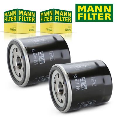 2X MANN FILTER W 68/3 ÖLFILTER FÜR TOYOTA YARIS AURIS AYGO COROLLA 721014983