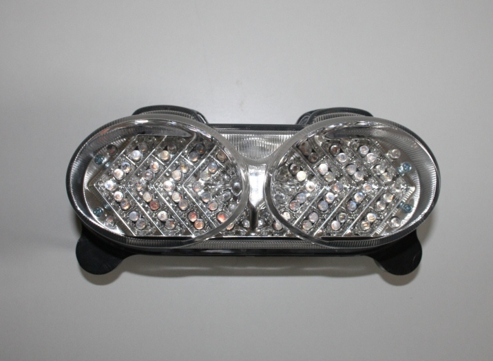 Feu led clignotants Kawasaki ZX6R ZX9R ZR7S transparent pour moto de 1998 à 2003