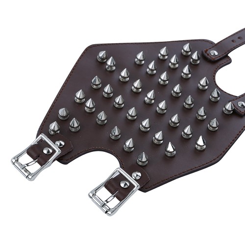 Pulsera con guantelete de cuero sintético para hombres brazaletes medievales de tiro con arco protector de muñeca vikingo - Imagen 20 de 37