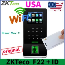 ZKTeco F22 WiFi + ID Fingerprint Access Control Attendance Clock 2.4-inch Screen