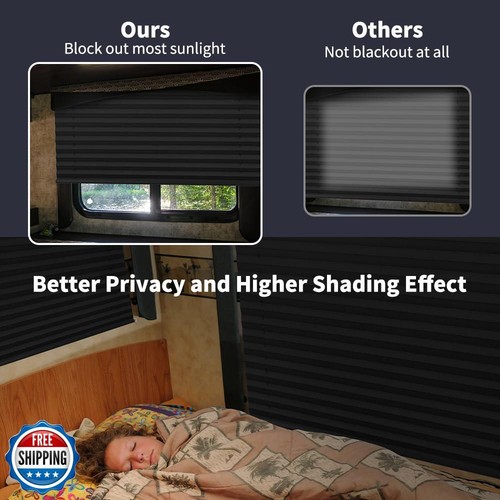 LUCKUP RV Blinds for Camper Window Blackout RV Shades Curtains 32" W x 24" L - Picture 5 of 5
