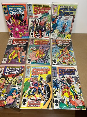 X9 Marvel Comics Squadron Supreme gemischtes Konvolut / Lot