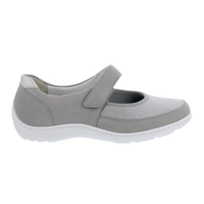 Waldläufer Henni-Soft, Ortho-Tritt, Denver (Nubukled.) / Nalastretch, stein silb