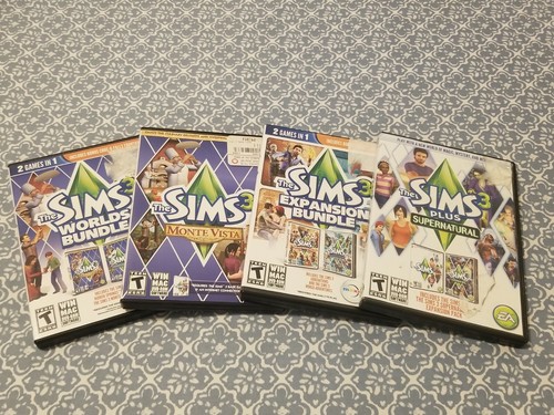 The Sims WIN MAC Expansion Monte Vista World's Supernatural 4x Video Games - Picture 11 of 12