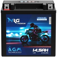 NRG YTX14-BS AGM Motorradbatterie 12V 14,5Ah 51214 YTX14-4 CTX14-BS GTX14-B 14Ah