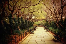Conservatory Garden Central Park New York City Photo Art Print Poster 18x12