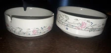 Steelite International England Vintage Bowl and Ashtray, Floral, 2 pieces, MINT