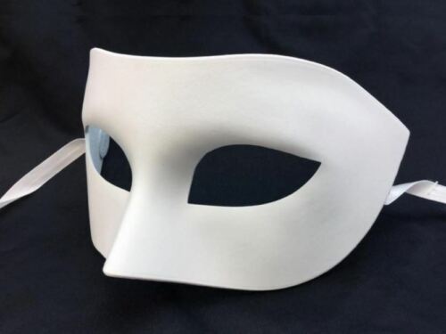 Bulk Blank DIY White Unpaint Masquerade Mask Polyresin Base Halloween Costume - Picture 5 of 30