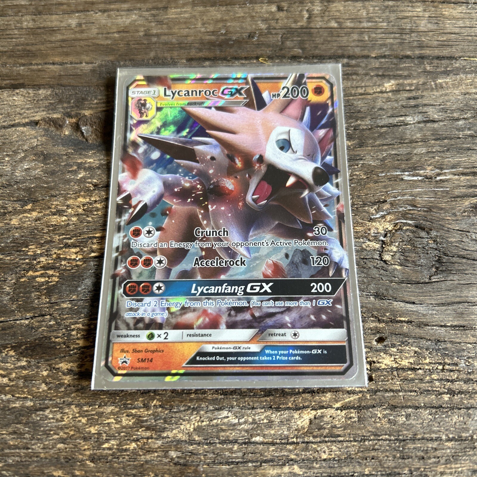 Pokémon TCG Lycanroc GX SM Black Star Promo SM14 Promo