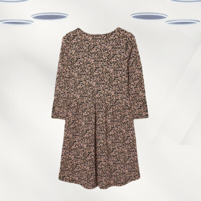 Ex Fat Face Damen 3/4 Arm Nina Gänseblümchen Print Jerseykleid in Multi Floral
