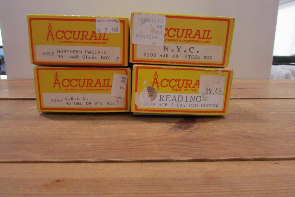 HO Scale Accurail (4) Assorted Freight Cars Kit/RTR Lot#3996 - Image 4 of 4