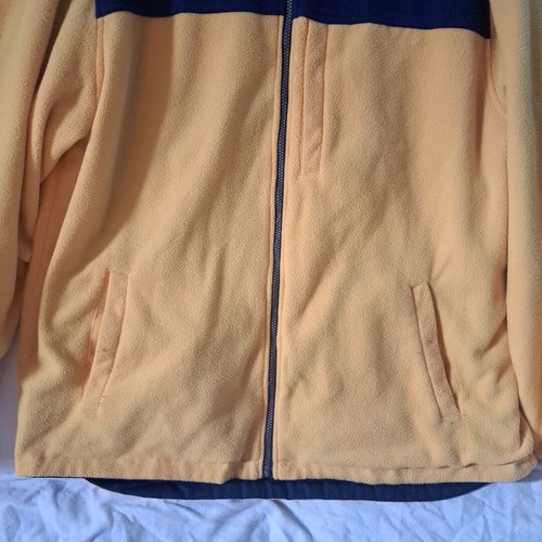 Athletic Works Deep Blue & Yellow Reversible Jacket Mens L (42/44) Fleece Lined - Picture 10 of 19