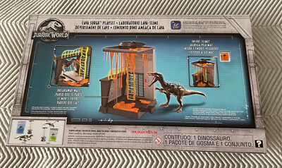 Mattel Jurassic World, Lava Surge Playset, Slime, Baryonx