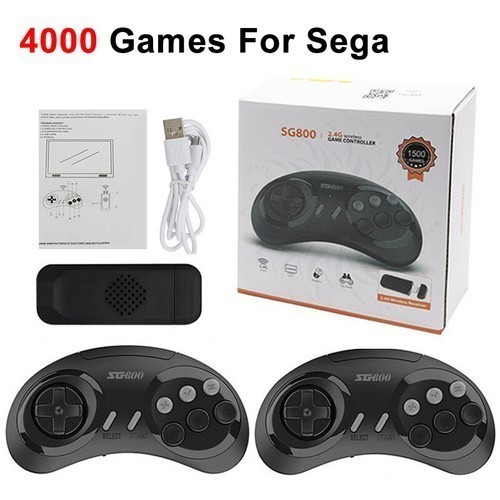 SG800 Retro Game Console 16 Bit For Sega Genesis with Controllers Gamepad