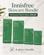 Innisfree Skincare Bundle 4 : Cleanser SPF 36 Sunscreen Moisturizer