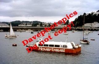 Original 35mm Ship / Royal Navy Slide (E54) HM2 006 Hovertravel hovercraft T