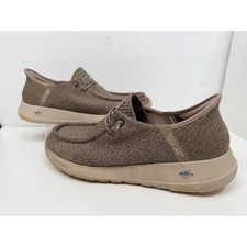 Skechers Go Walk Slip Ins Mens Size 10 Brown Casual Comfort Loafer Shoes