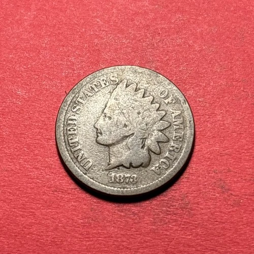 (1) Beautiful Antique 1873 Indian Head Cent/Penny G-GOOD NICE FILLER