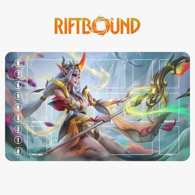 Soraka Riftbound Playmat League of Legends Playmat+Bag Trading Card Game Mat 18