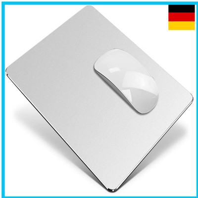 VAYDEER Doppelseitiges Mauspad Metall Aluminium PU Leder 23x18