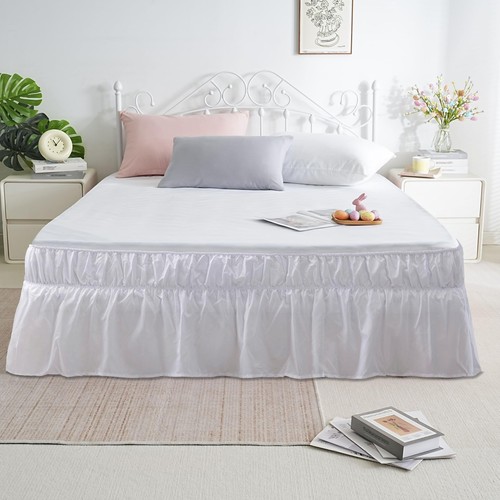 Bed Skirt Twin Size 14 inch Drop Premium Soft & Cozy 1800 Brushed Microfiber ...