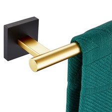 24 Inch Bathroom Towel Bar Bath Holder Wall Mount Black Gold Stainless Steel