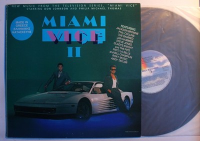 Miami Vice II (TV Soundtrack) Greece LP 1986 The Damned Jan Hammer Roxy Music