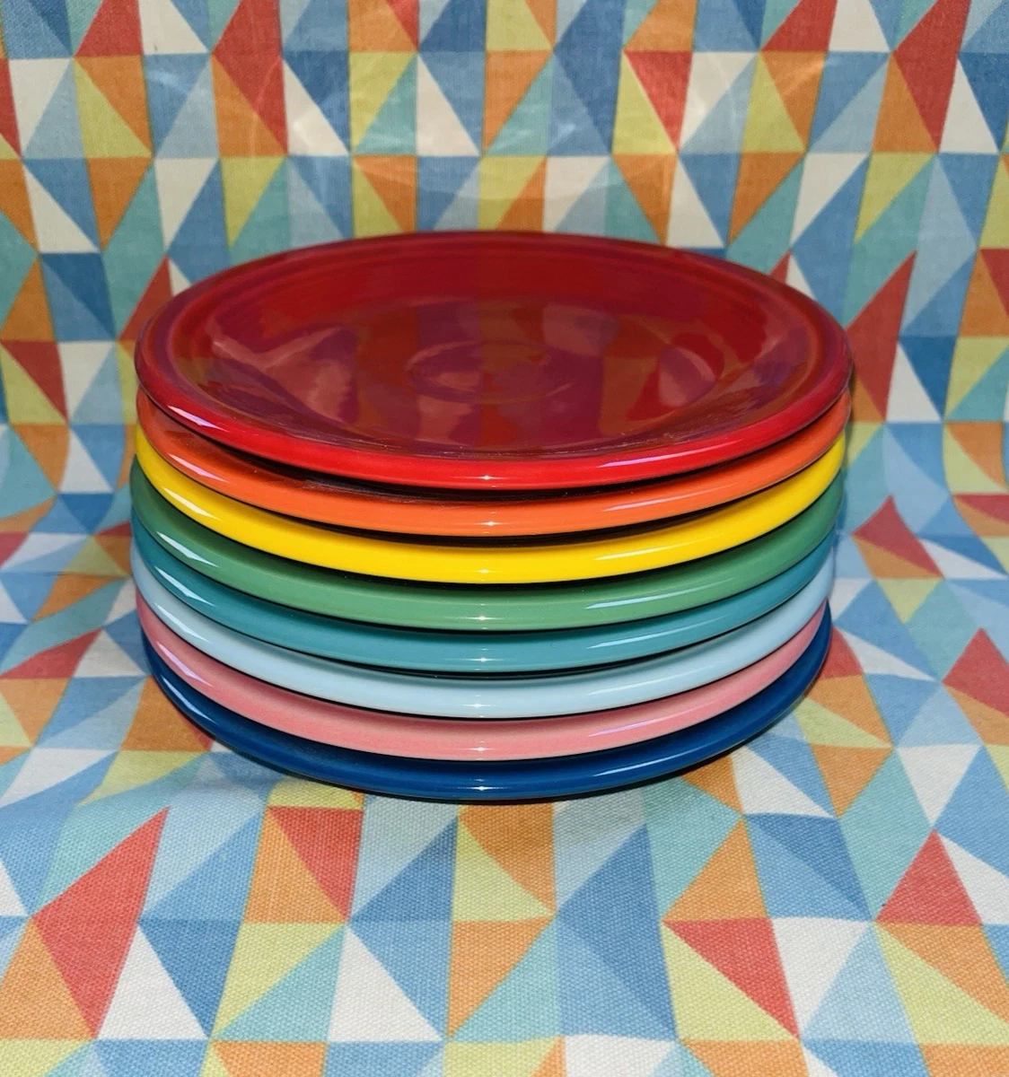 Lot De 8 Bols Fiestaware Multicolores – Céramique Originale USA (rose, Jaune, Bleu…)